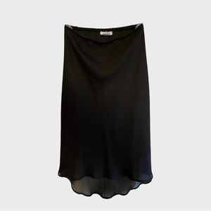 Black A. Byer high low midi skirt. Size Large. Like new condition